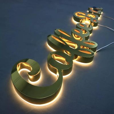 Indicateur d'éclairage à LED métallique personnalisé