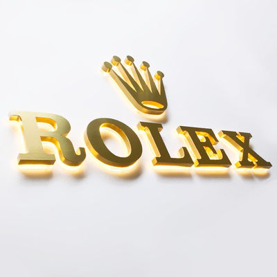 Montage murale Signe rétroéclairé en métal pour une lampe à lettres LED 3D personnalisée en aluminium