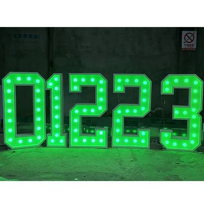 Lumière de mariée en acier inoxydable mini LED Marquee Lettres pour la fête de décoration de la maison dans les hôtels