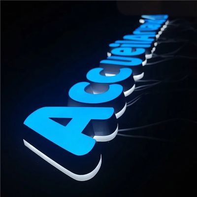 50000 heures de travail Toute la vie Attirant l'œil 3D LED résine acrylique Café Boutique panneau