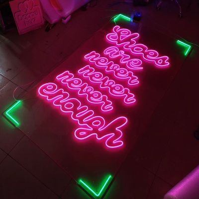 Affichage de néon LED personnalisé Fête d'anniversaire Pour le mur Décoration de chambre rose Joyeux anniversaire Affichage de néon