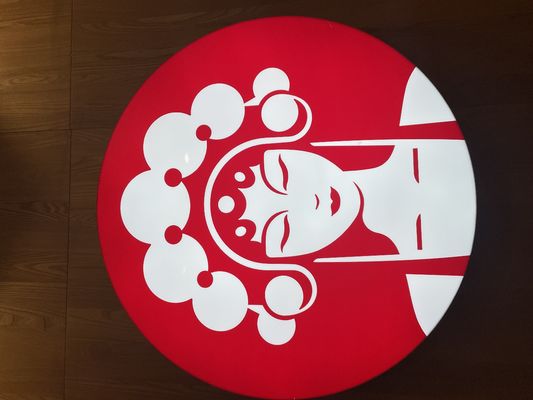 Boîte lumineuse LED à couleur personnalisée montée sur le mur en aluminium à cadre mince pour la vente dans les magasins de chaîne