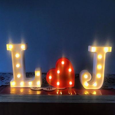 Hôtels Décoration de magasins Lumières Petites lettres de marquage à LED avec 12V Voltage d'entrée Marquage Sign