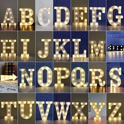 Hôtels Décoration de magasins Lumières Petites lettres de marquage à LED avec 12V Voltage d'entrée Marquage Sign