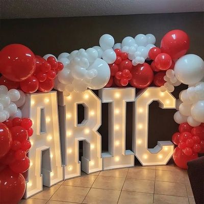 Hôtels Décoration de magasins Lumières Petites lettres de marquage à LED avec 12V Voltage d'entrée Marquage Sign