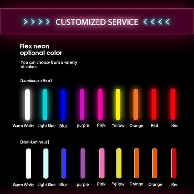 Logo de magasin personnalisé Nom Signe au néon Lettres de signalisation extérieure Taille personnalisée Signe à néon à LED