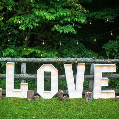 Lettre de marquise à LED Grands chiffres Géant éclairer Les lettres à LED Marquise pour la décoration de mariage
