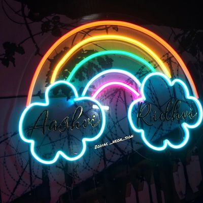 Lumière à néon suspendue à la paroi, à l'usb/batterie, cadeau d'anniversaire, peinture murale à néon