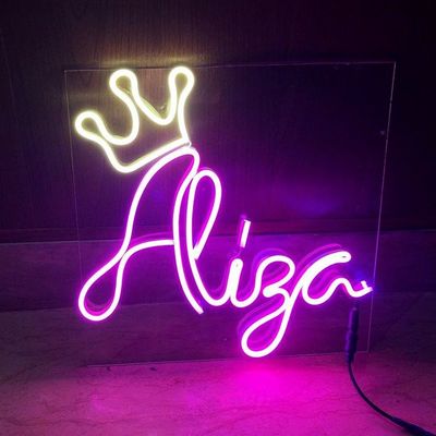 Lampe à néon personnalisée montée sur le mur, faux logo néon, lampe pour partie 100-240V Voltage d'entrée