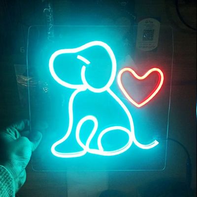 Lampe à néon personnalisée montée sur le mur, faux logo néon, lampe pour partie 100-240V Voltage d'entrée
