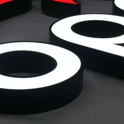 25C personnalisé en acier inoxydable intérieure lettre murale logo signe pour affichage publicitaire