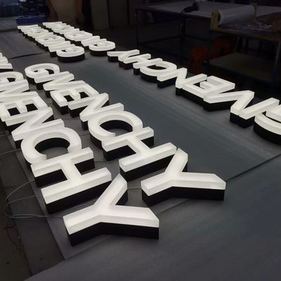L'acrylique à LED Fabriqué 3D Illuminé devant magasin lettres dimensionnelles