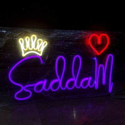 12V logo personnalisé mariage Acrylique néon signe lumineux Idéal pour la décoration de bureau dans les magasins