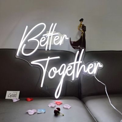 Marquee extérieure éclairée lettres néon signe pour la décoration de mariage sur mesure Vous voulez m'épouser