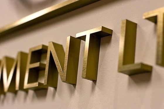 Lettres murales en acier inoxydable en miroir 3D polyvalentes pour la publicité et les affaires