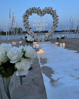 Marquise de mariage éclaire les lettres Signe au néon pour la décoration personnalisée