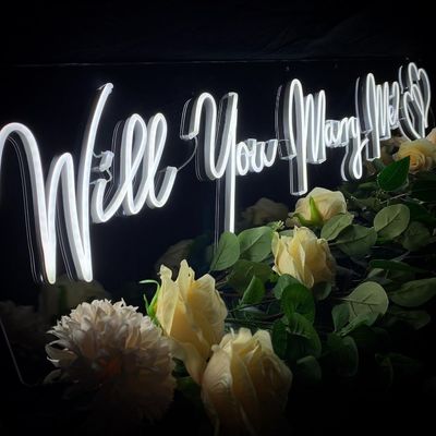 Marquise de mariage éclaire les lettres Signe au néon pour la décoration personnalisée