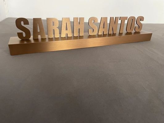 Lettres murales en acier inoxydable en miroir 3D polyvalentes pour la publicité et les affaires