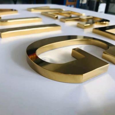 Indicateurs LED personnalisables en acier inoxydable pour A-Z et alphabet numérique