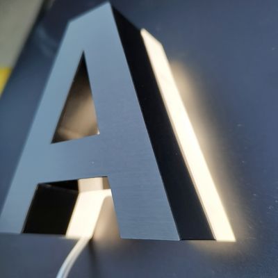 Les lettres de neige 3D Titanium Or Signe pour les affaires Lettres Metalicas Écoles Publicité