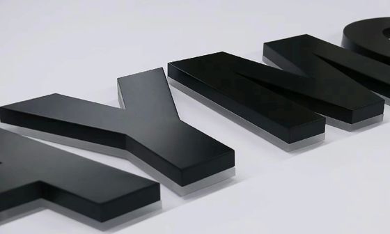 Lettres rétroéclairées de taille personnalisée pour le bureau Panneau mural LED Logo Panneau d'entreprise intérieur