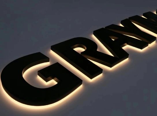 Lettres rétroéclairées de taille personnalisée pour le bureau Panneau mural LED Logo Panneau d'entreprise intérieur
