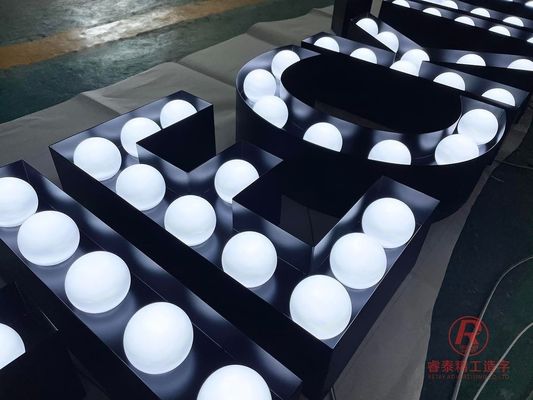 Écran d'alimentation à LED décoration lettres de marquise 2ft 3ft 4ft 5ft géant luminaire vers le haut Numéros