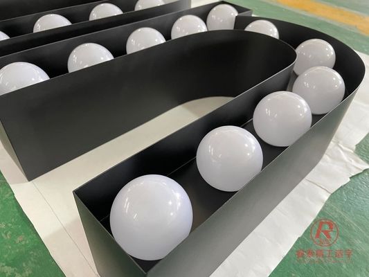 Écran d'alimentation à LED décoration lettres de marquise 2ft 3ft 4ft 5ft géant luminaire vers le haut Numéros