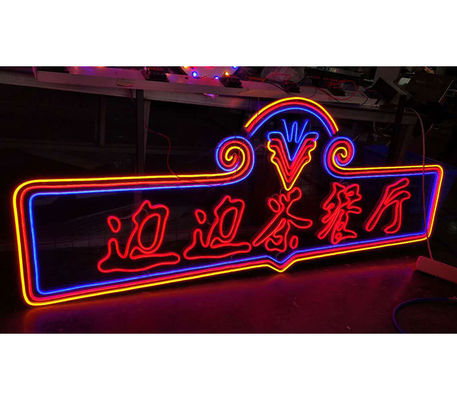 Décoration de magasin incontournable Décoration intérieure Panneau de table au néon avec une lumière au néon vive