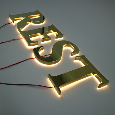 LED Strips Source lumineuse personnalisée en métal devant la boutique devant la boutique 3D