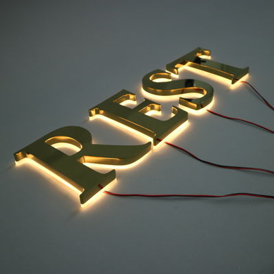 LED Strips Source lumineuse personnalisée en métal devant la boutique devant la boutique 3D