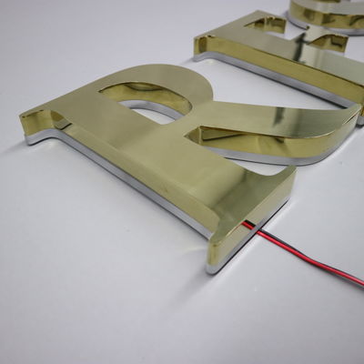 LED Strips Source lumineuse personnalisée en métal devant la boutique devant la boutique 3D