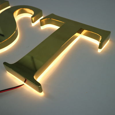 LED Strips Source lumineuse personnalisée en métal devant la boutique devant la boutique 3D