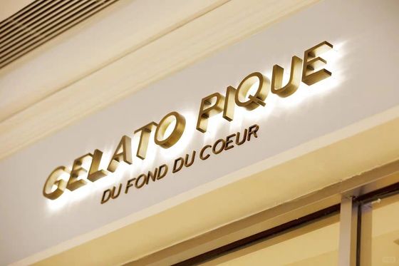 Logo en petites lettres 3D Affichage professionnel en acrylique pour les bureaux et les magasins 12V Voltage d'entrée