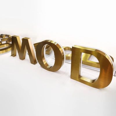Logo en petites lettres 3D Affichage professionnel en acrylique pour les bureaux et les magasins 12V Voltage d'entrée