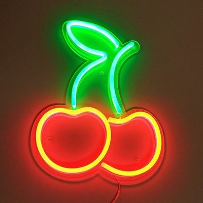 Neon Nom Signe Durée de vie 50000 Heures Logo personnalisé Cerise rouge