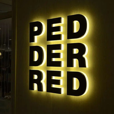 Panneau d'affichage d'intérieur Panneau d'affichage d'entreprise en métal sur mesure à l'extérieur Panneau publicitaire avec LED 3D