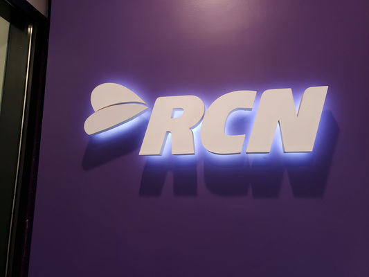 28C Température de l'acier inoxydable Lettre Logo Signe pour la décoration de bâtiments commerciaux