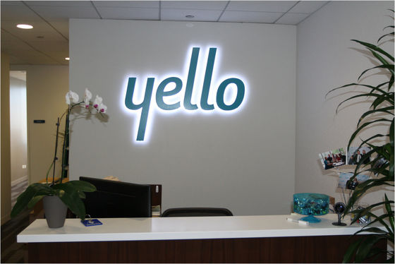 Panneau lumineux électronique acrylique personnalisé 3D Logo métallique LED Panneau rétroéclairé pour hôpitaux