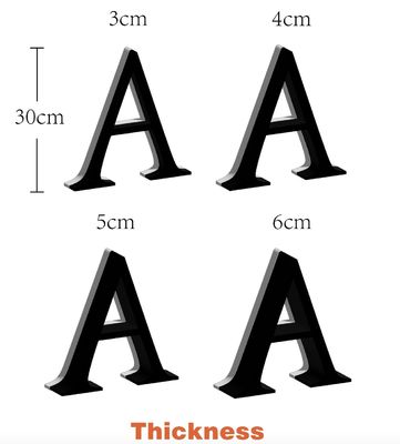 LED Strips Source lumineuse personnalisée Taille métallique Neige 3D contre-éclairée Lettres pour l'affichage intérieur