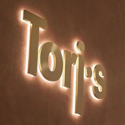 Snow 3D Led Sign Wall avec taille personnalisée en acier inoxydable rétro-éclairé