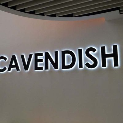 DC 12V en acier inoxydable éclairé des lettres de canal pour écologique affichages de magasin avant