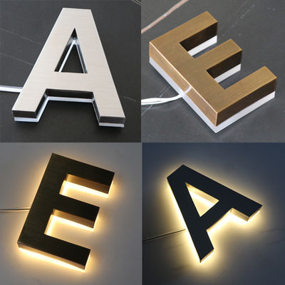 Panneau murale LED éclairé 3D Logo rétroéclairé Signal personnalisé pour bureau