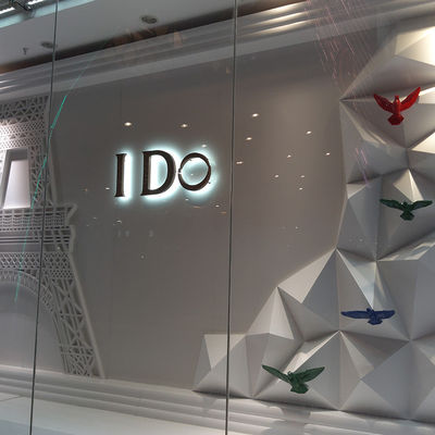 Panneau murale LED éclairé 3D Logo rétroéclairé Signal personnalisé pour bureau