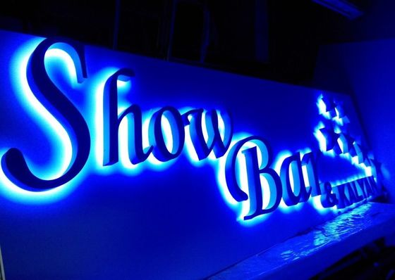 Signaux rétroéclairés Logo LED Lettres avec lumière blanche douce et chaude